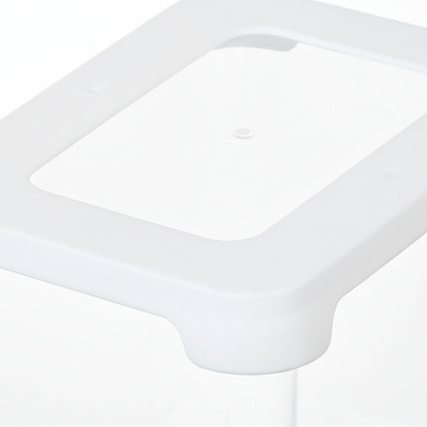 Transparent oppbevaringsboks til nøtter og frø