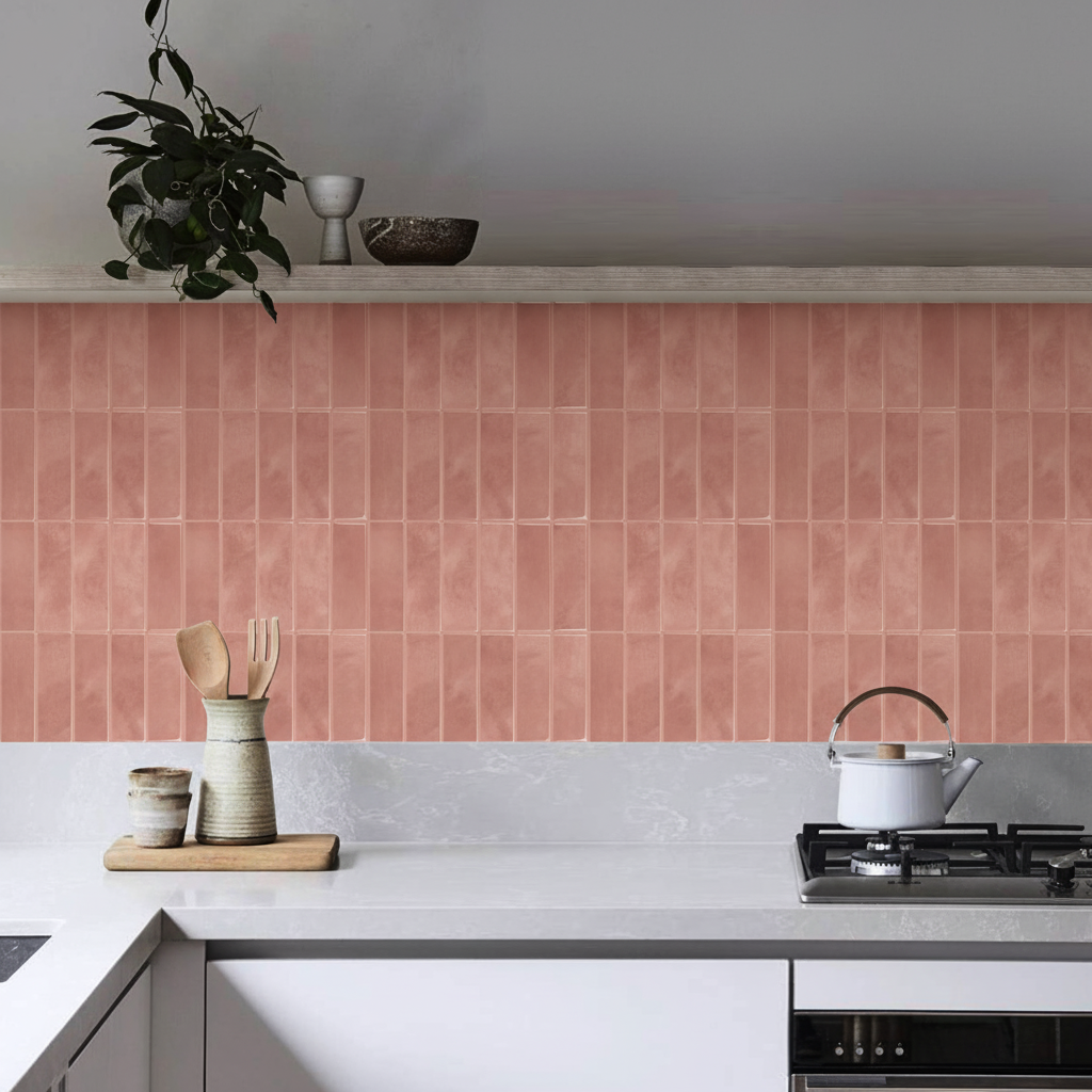 Adelina Rosa selvklebende veggfliser