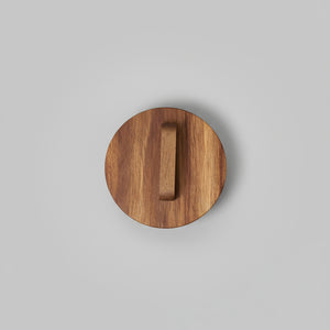 Glasskrukke med lokk i tre – 10×13 cm, 550 ml