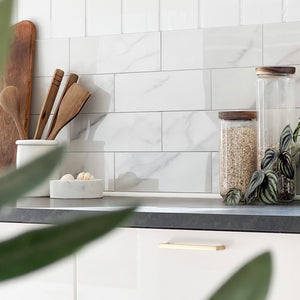 24-pk Hailey marmor selvklebende veggfliser