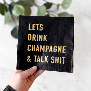 Servietter "Lets drink champagne" 20-pk