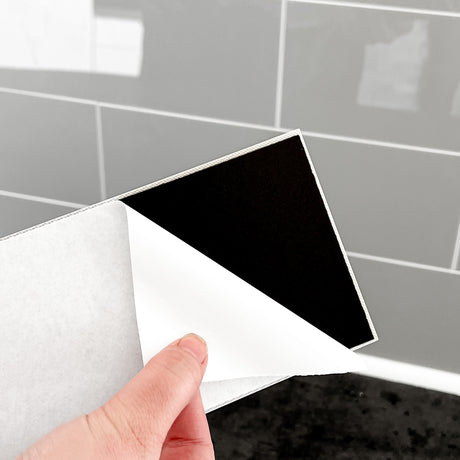 Hailey grå självhäftande väggplattor