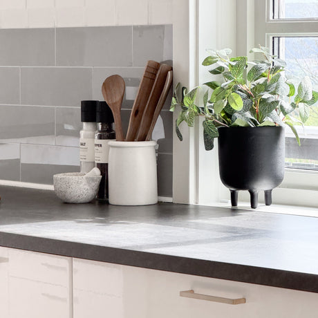 Hailey grå självhäftande väggplattor