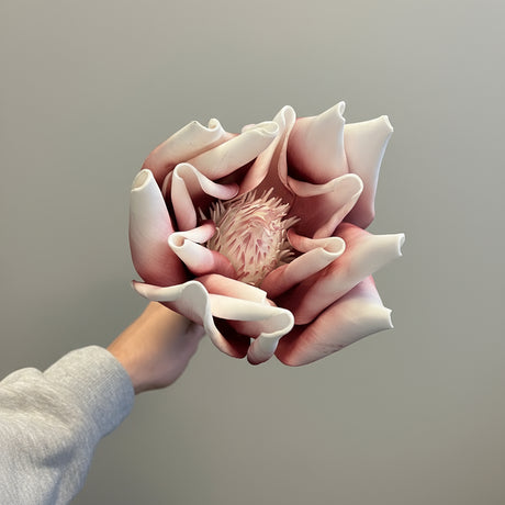 Kvist öppen blomma rosa 84 cm