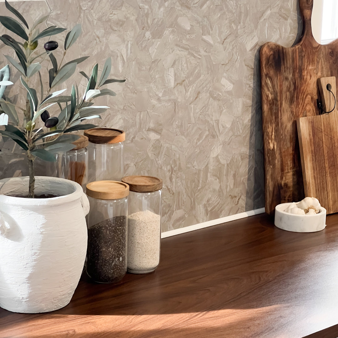 Vareprøve: Grace hexagon selvklebende veggflis