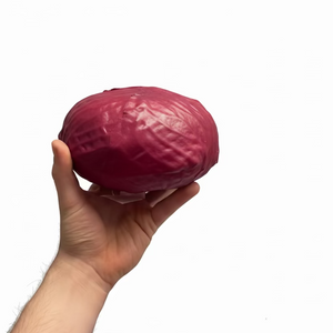 Mr. Plant Rødkål detalj - kunstig rødkål med autentisk struktur og naturlige røde fargenyanser