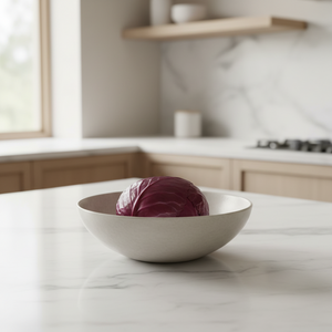 Mr. Plant Rødkål - naturtro kunstgrønnsak med dyprød farge og realistisk bladstruktur for interiørdekorasjon