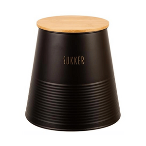 Boks sukker, sort metall