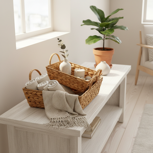 2-pk Kurv flettet