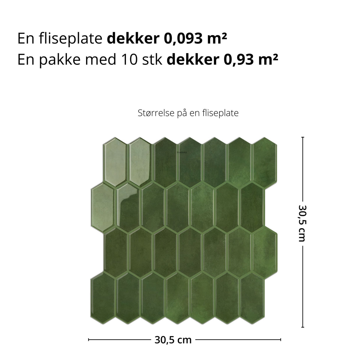 
Nydelige Alexandra selvklebende veggfliser, perfekte til å oppgradere kjøkken eller bad. 
