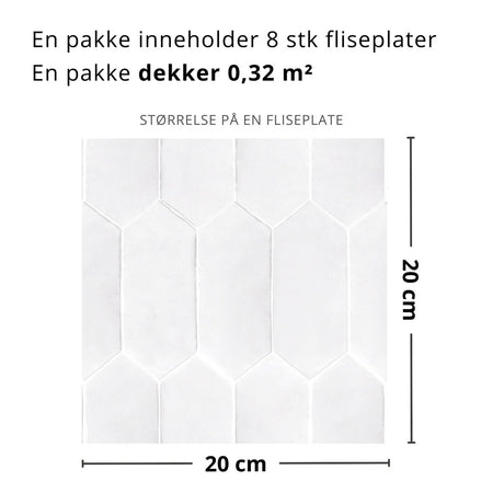Lysegrå selvklebende fliser til kjøkkenvegg og backsplash