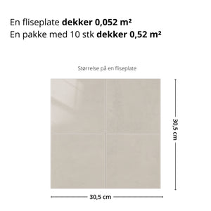 Melina Beige selvklebende veggfliser