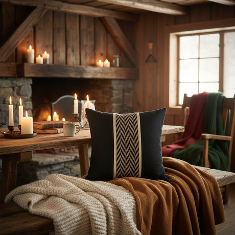 Eksklusivt putetrekk i sort lin fra Halvor Bakke