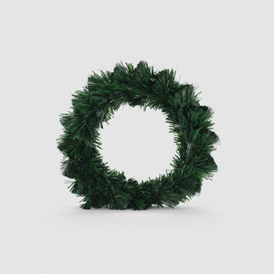 julekrans grønn 50 cm batteridrevet med LED-lys