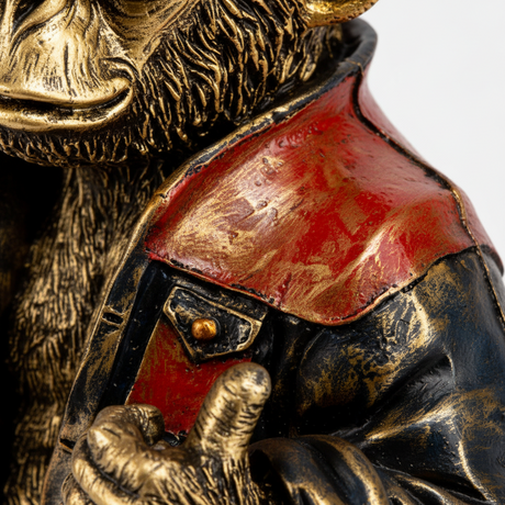 Rockeape figur antikkgull