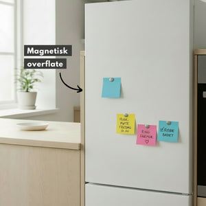 Magnetisk whiteboardfolie 4 magneter + penn 45 x 100 cm