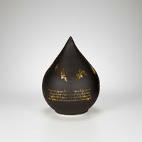 Lyslykt LED Nord norsk sort dråpe 16 cm