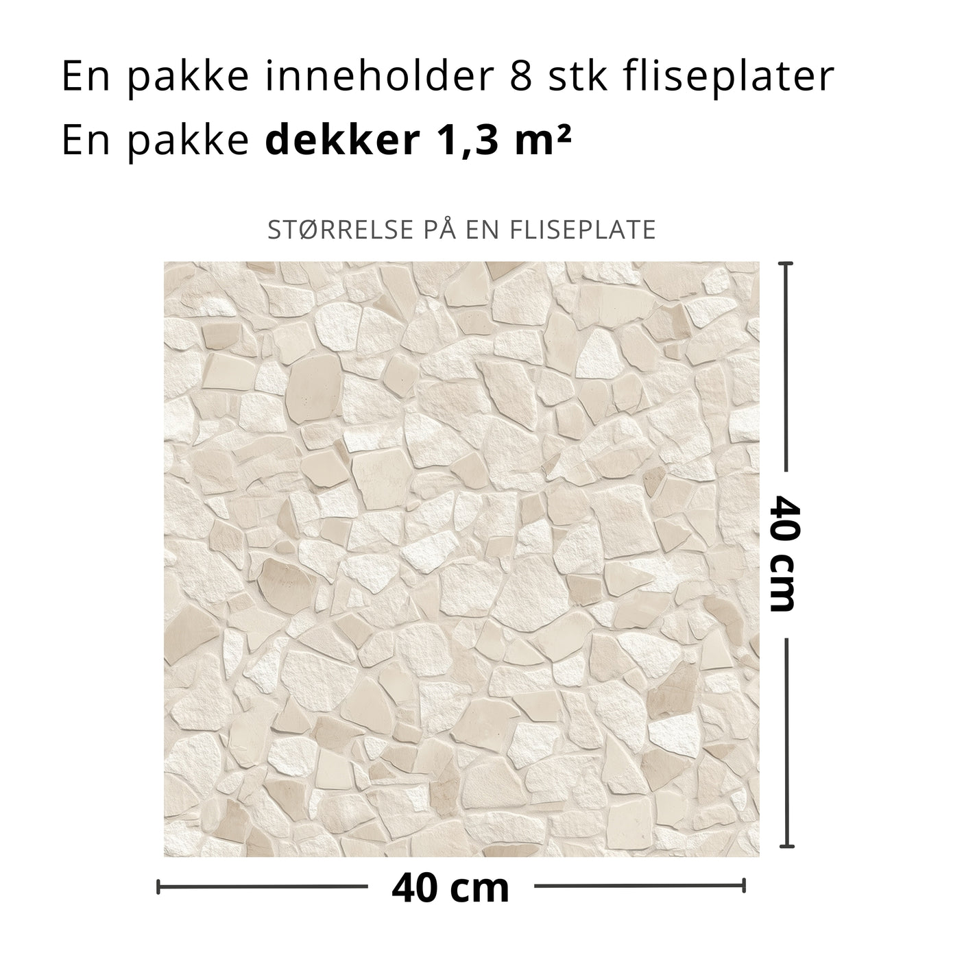 Tuscany Stone selvklebende fliser