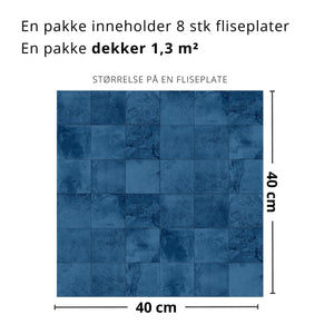 Bodø Blå selvklebende fliser