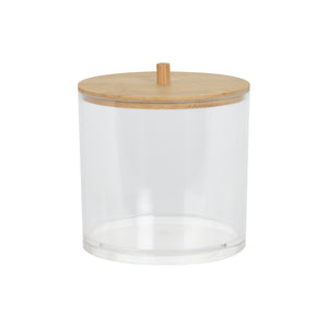 Oppbevaringsboks med bambuslokk 9,5 x 9,5 cm