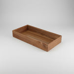 Stapelbart organiseringsbræt i træ/akacie 30 x 15 x 5 cm