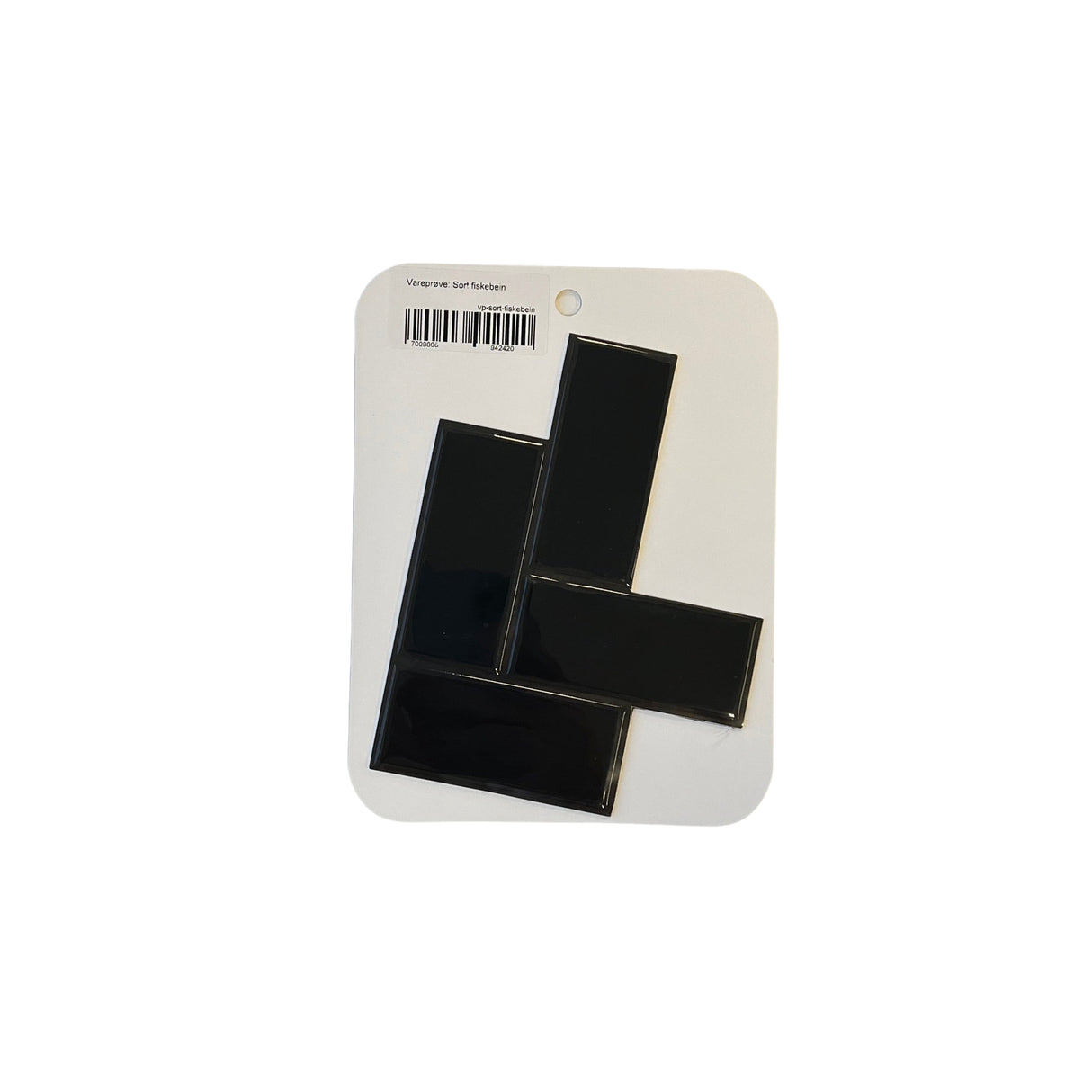 Vareprøve: Sort fiskebein selvklebende veggfliser