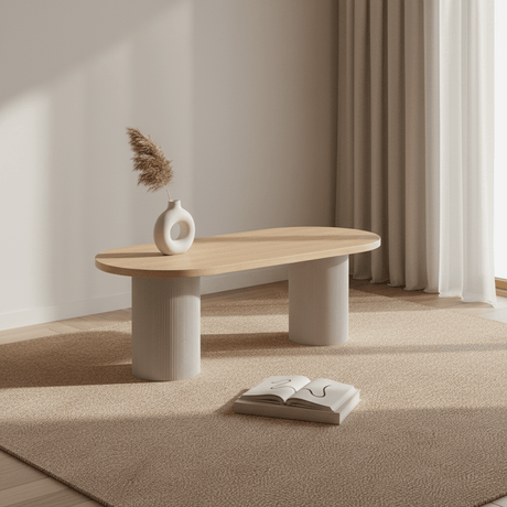 Solva spisebord ask sand natur 220 cm - Lindas Dekor Spisebord