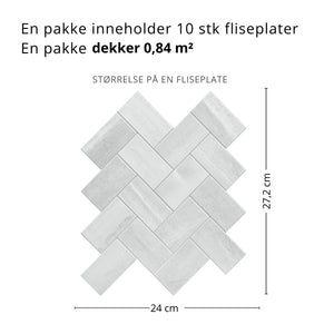 10-pk Vilde selvklebende veggfliser