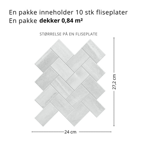 Vilde selvklebende veggfliser