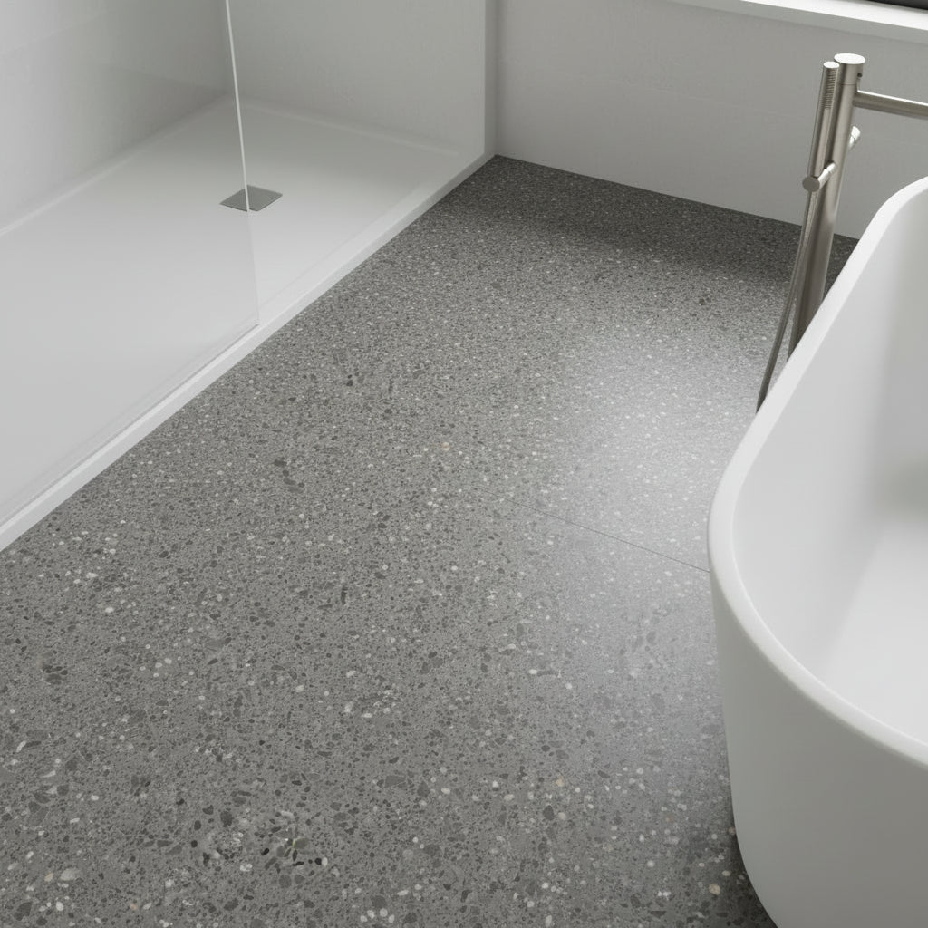 Lisboa mørkegrå selvklebende fliser