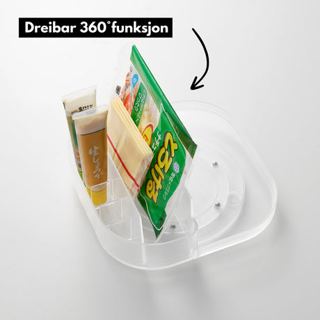 Fyrkantig snurrbräda med indelningar