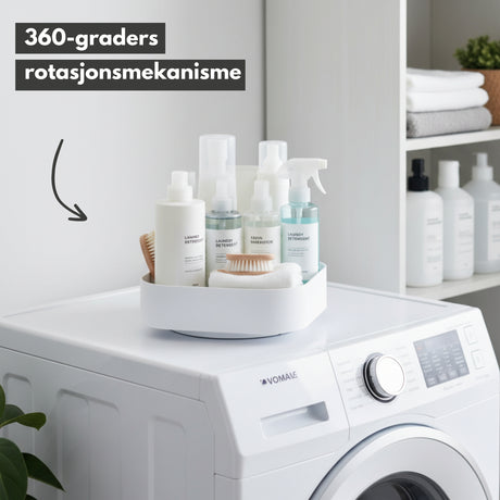 Fyrkantig snurrbräda vit