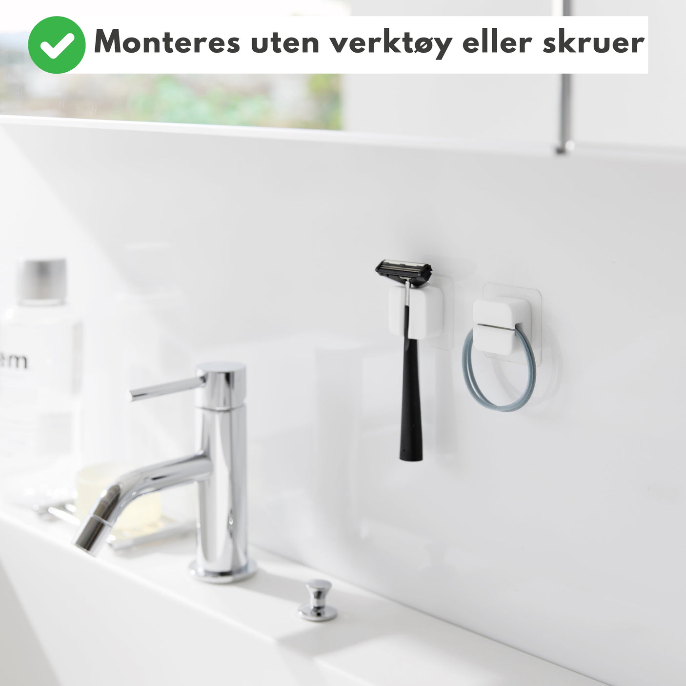 2-pack självhäftande hållare