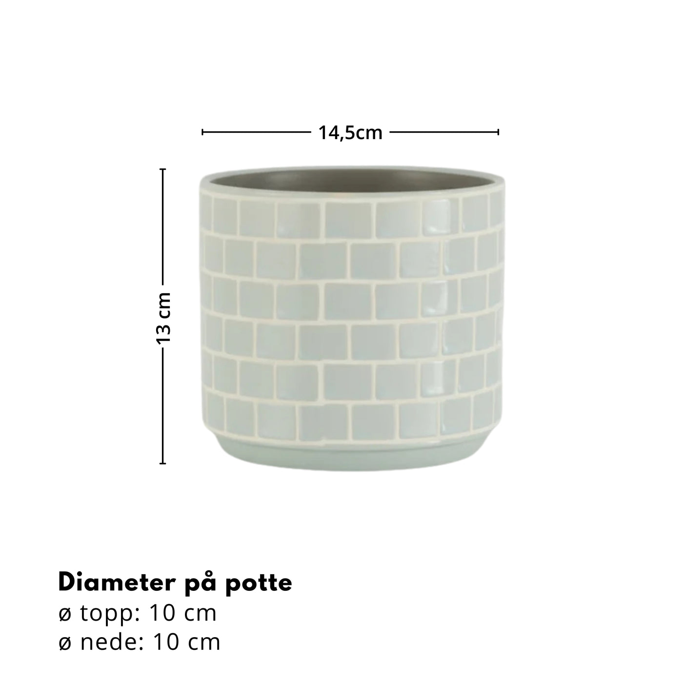 Dimmosaikkruka ø 12,5 cm