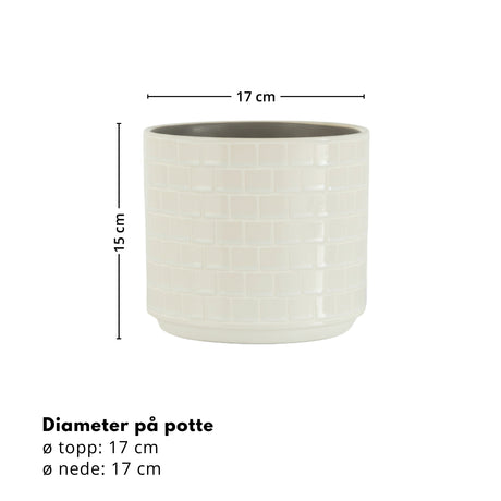 Snömosaikkruka ø 15,5 cm