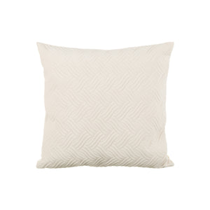 Putetrekk wave velur krem 45x45cm - elegant tekstil til sofa og seng