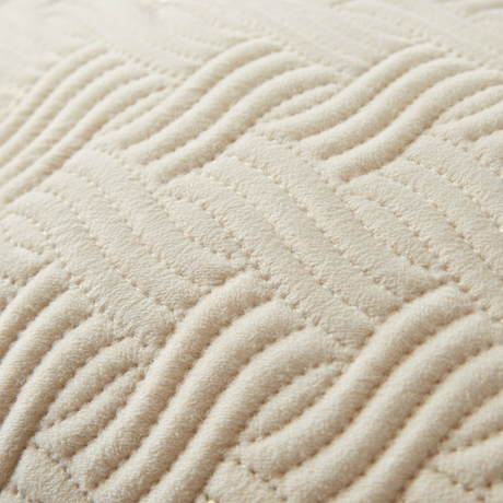 Putetrekk velur krem wave - luksuriøs tekstil 45x45cm til hjemmet