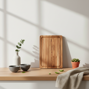 Skjærefjøl akasietre 37 x 25 x 1,6 cm