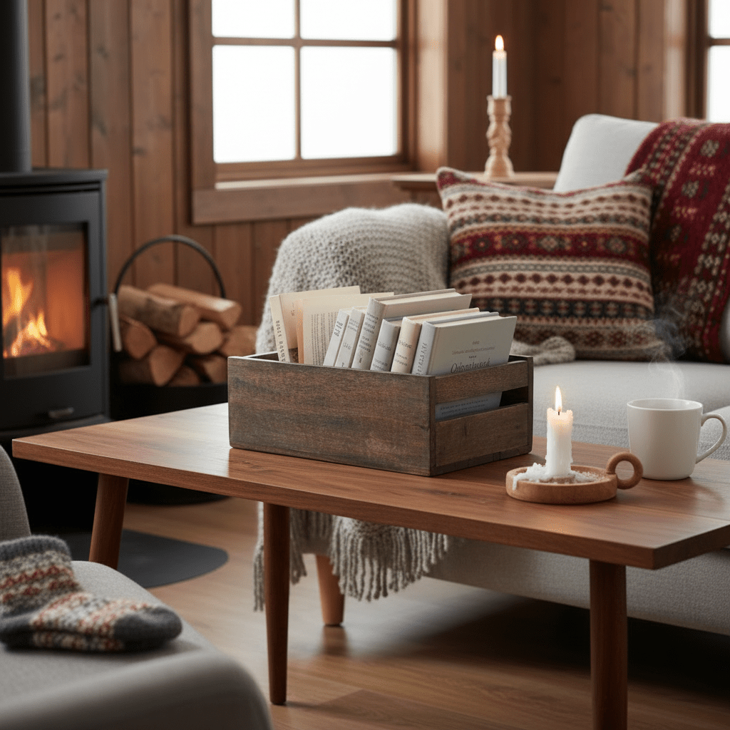 Kurv brunsort mangotre 31 x 25 x 11 cm - Lindas Dekor