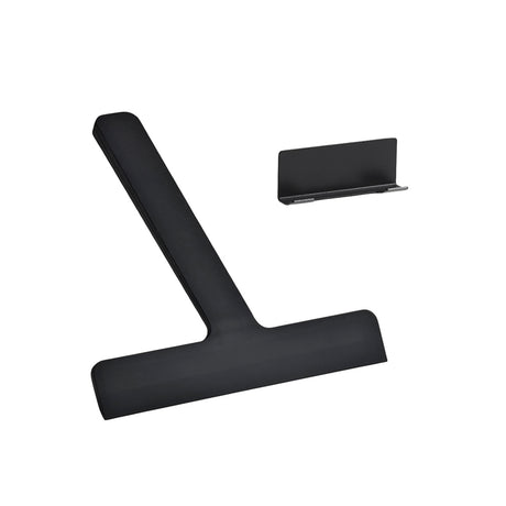 Zone Denmark Ume dusjskrape med holder sort silikon isolert på hvit bakgrunn