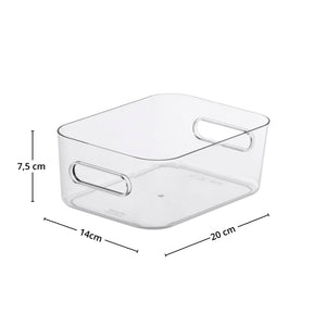 SmartStore Compact Clear S oppbevaringsboks sett skrått