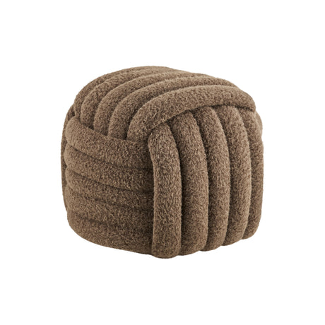 Napier puff brun ø48 cm