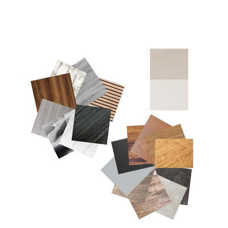 Collage av premium design innenfor kontaktplast. 