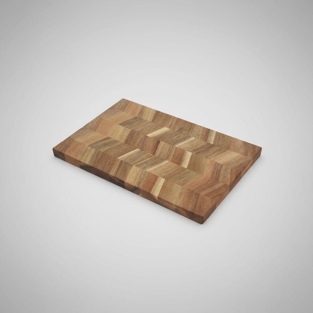 Skjærefjøl akasietre fiskebein 30 x 25 cm - Lindas Dekor