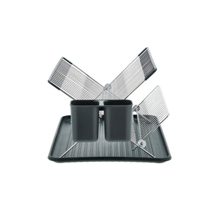 detaljbilde av stålrist og oppbygning av oppvaskstativ