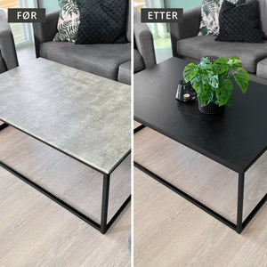 Treverk sort | glatt matt kontaktplast