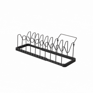 Justerbar lokk- og panneholder sort