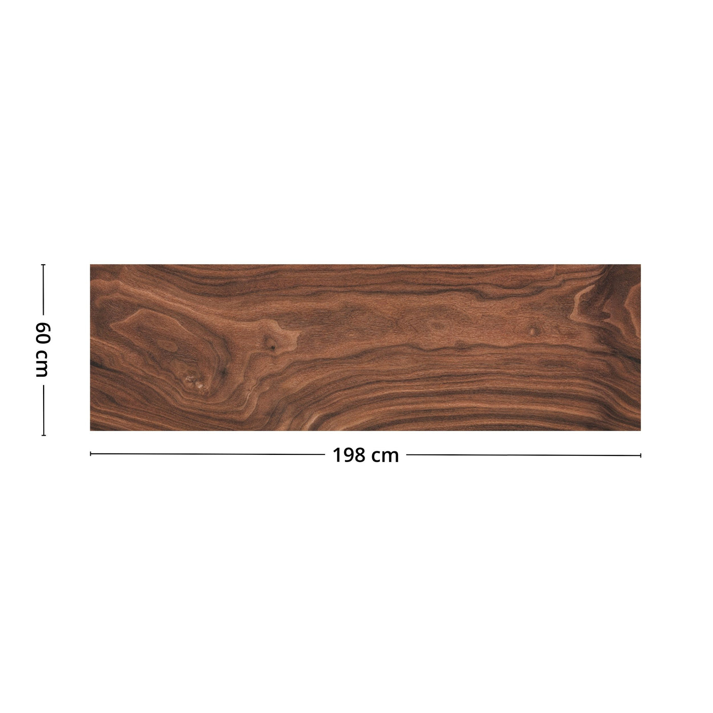 Rustic Walnut selvklebende backsplash