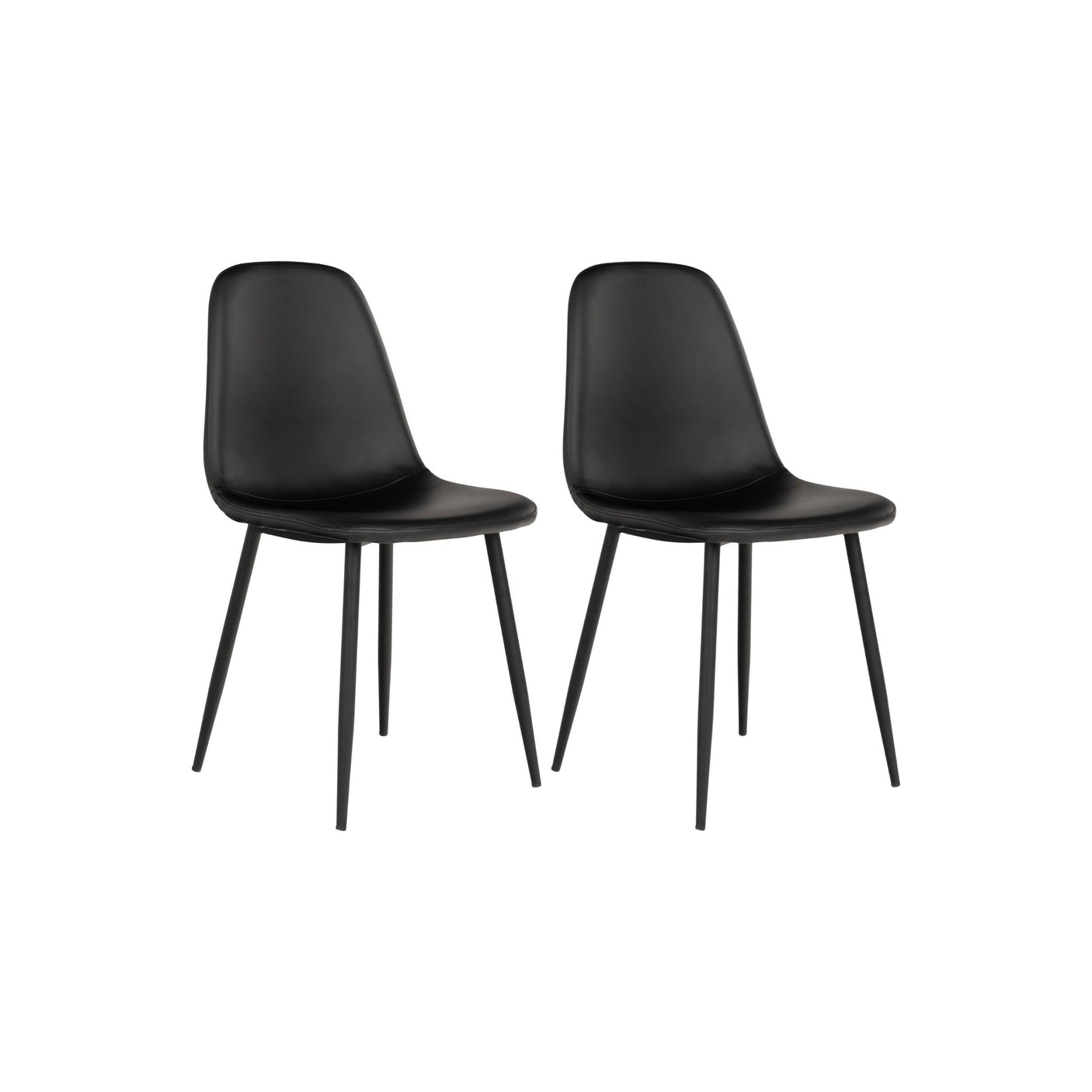 2-pk House Nordic Stockholm spisestol sort