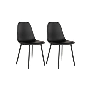 2-pk House Nordic Stockholm spisestol sort